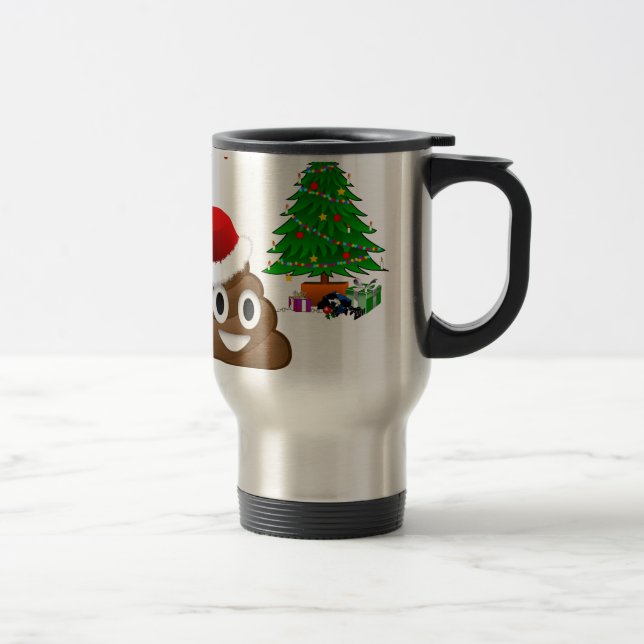 Weihnachtspoemoji Reisebecher (Rechts)