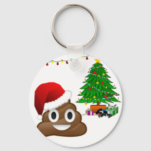 Weihnachtspoemoji Schlüsselanhänger