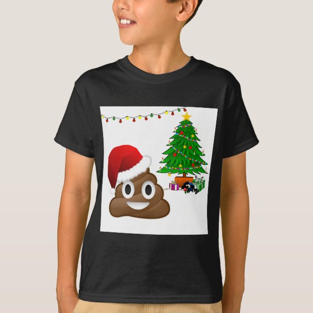 Weihnachtspoemoji T-Shirt (Vorderseite)