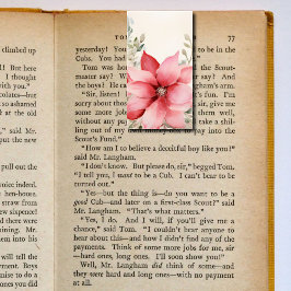 Weihnachtspoinsettia Falten Lesezeichen Bookmarker Visitenkarten