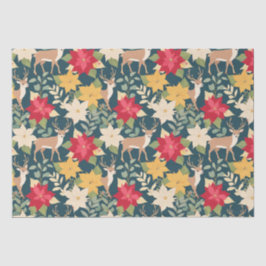 Weihnachtspoinsettiengewächse Seidenpapier