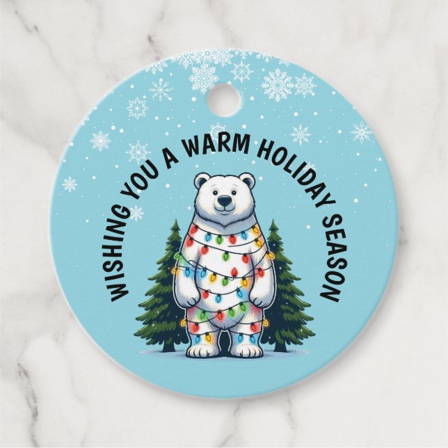 Weihnachtspolar Geschenkanhänger (Vorderseite)