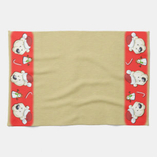 Weihnachtspolar Gold Handtuch