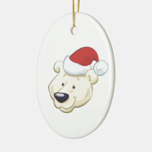 Weihnachtspolar Keramikornament