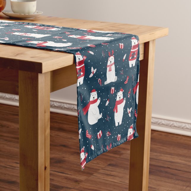 Weihnachtspolar Kurzer Tischläufer (Beispiel)