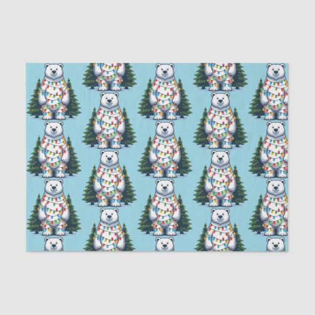 Weihnachtspolar Seidenpapier (Vorderseite)