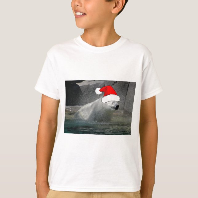 Weihnachtspolarbären T-Shirt (Vorderseite)