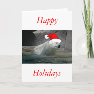 Weihnachtspolarebären Feiertagskarte