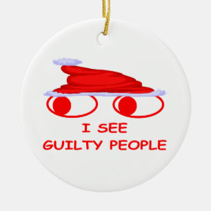 WeihnachtsPolizist Keramikornament