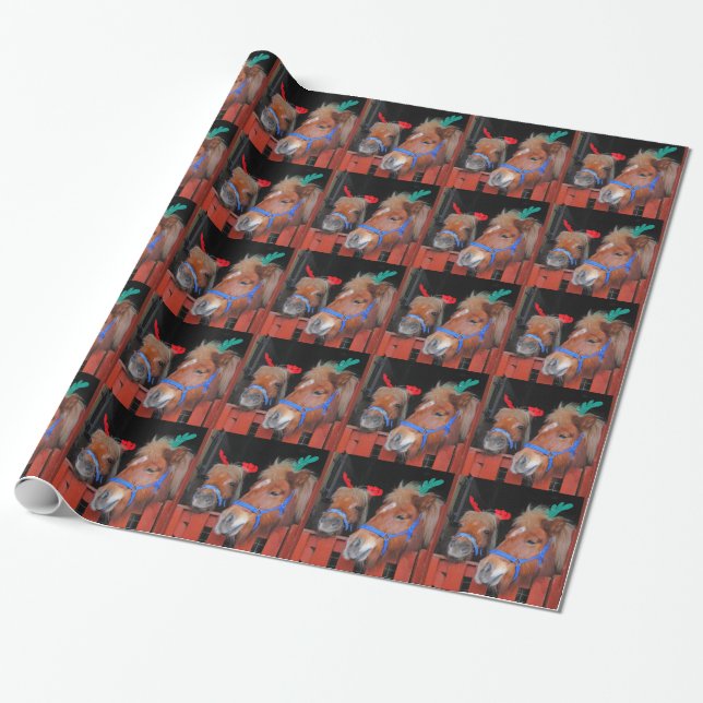 Weihnachtsponys Geschenkpapier (Ungerollt)