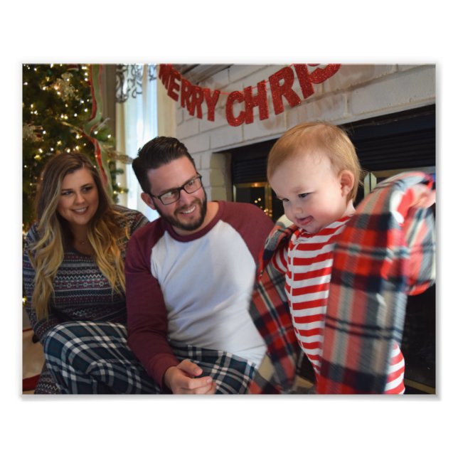 Weihnachtsportrait personalisieren Vorlagenrahmen Fotodruck (Vorne)