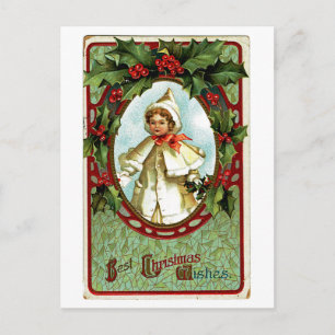 Weihnachtsporträt Feiertagspostkarte