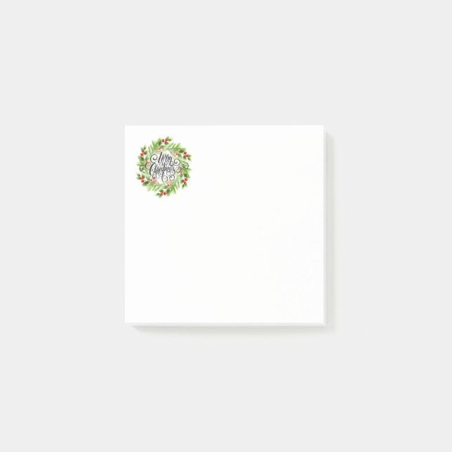 Weihnachtspost - Anmerkungen Post-it Klebezettel (Vorderseite)