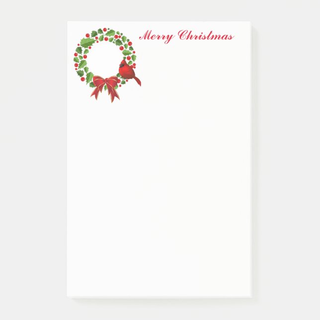 Weihnachtspost - Anmerkungen Post-it Klebezettel (Vorderseite)