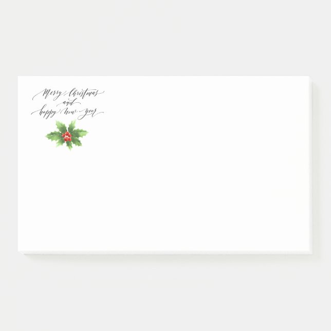 Weihnachtspost - Anmerkungen Post-it Klebezettel (Vorderseite)