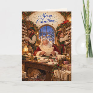 Weihnachtspostamt Briefe an den Weihnachtsmann Karte