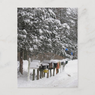 Weihnachtspostenkästen Feiertags-Postkarte Feiertagspostkarte