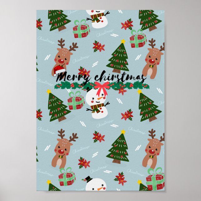 Weihnachtsposter Poster (Vorne)