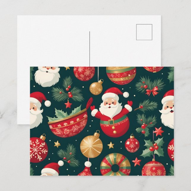 Weihnachtsposter Postkarte (Vorne/Hinten)