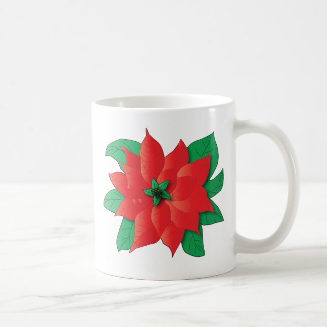 Weihnachtspostettia-Tasse Tasse (Rechts)