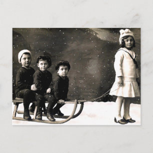 Weihnachtspostkarte aus den 1920er Jahren Feiertagspostkarte