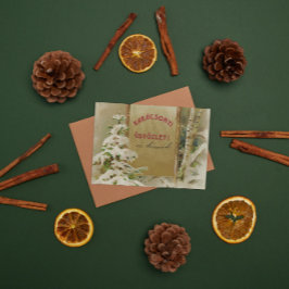 Weihnachtspostkarte aus Ungarn 1901 Feiertagspostkarte