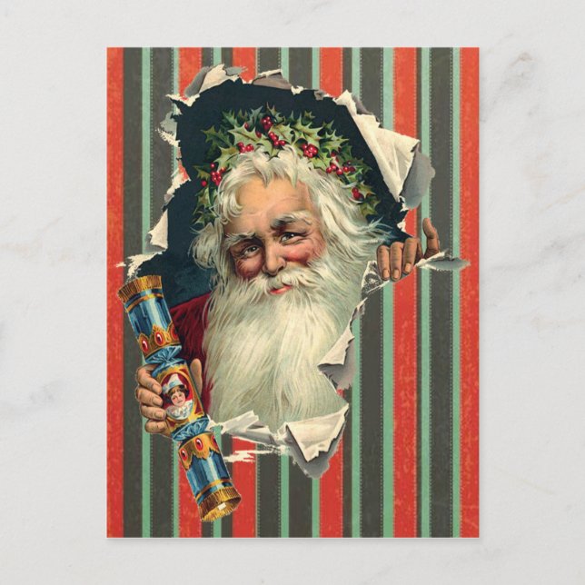 Weihnachtspostkarte des Vaters Viktorianisch Postkarte (Vorderseite)
