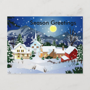 Weihnachtspostkarte Feiertagspostkarte