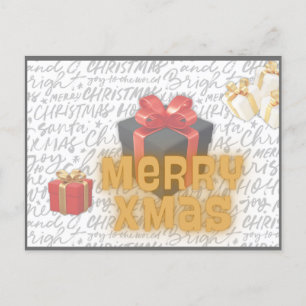 Weihnachtspostkarte Feiertagspostkarte