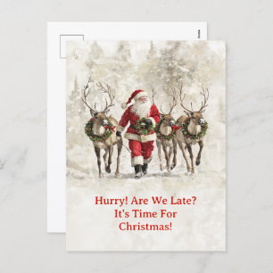 Weihnachtspostkarte Feiertagspostkarte