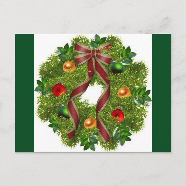 Weihnachtspostkarte Feiertagspostkarte (Vorderseite)