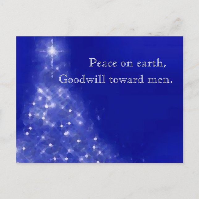 Weihnachtspostkarte Feiertagspostkarte (Vorderseite)