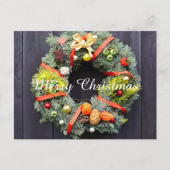 Weihnachtspostkarte Feiertagspostkarte (Vorderseite)