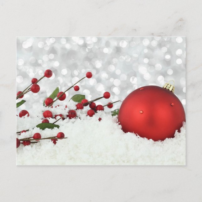 Weihnachtspostkarte Feiertagspostkarte (Vorderseite)