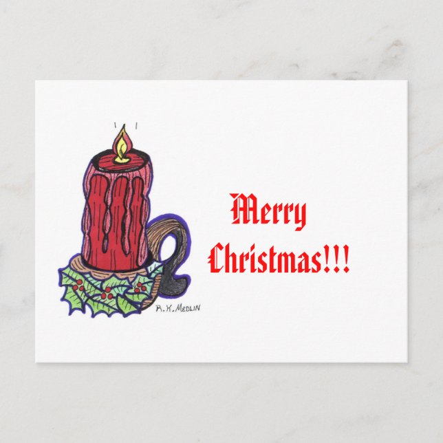 Weihnachtspostkarte Feiertagspostkarte (Vorderseite)