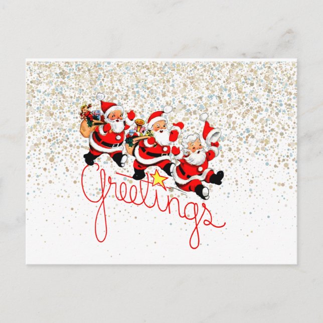 Weihnachtspostkarte Feiertagspostkarte (Vorderseite)