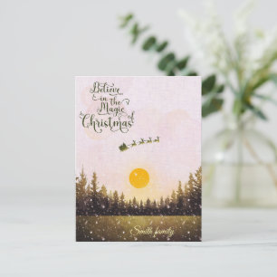 Weihnachtspostkarte Feiertagspostkarte