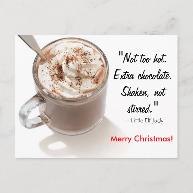 Weihnachtspostkarte Feiertagspostkarte (Vorderseite)