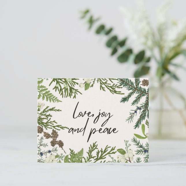 Weihnachtspostkarte Feiertagspostkarte (Stehend Vorderseite)