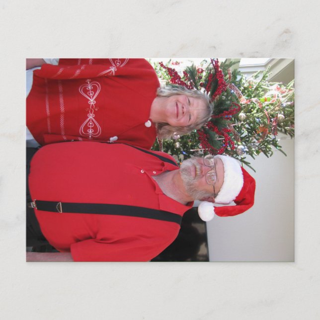 Weihnachtspostkarte Feiertagspostkarte (Vorderseite)