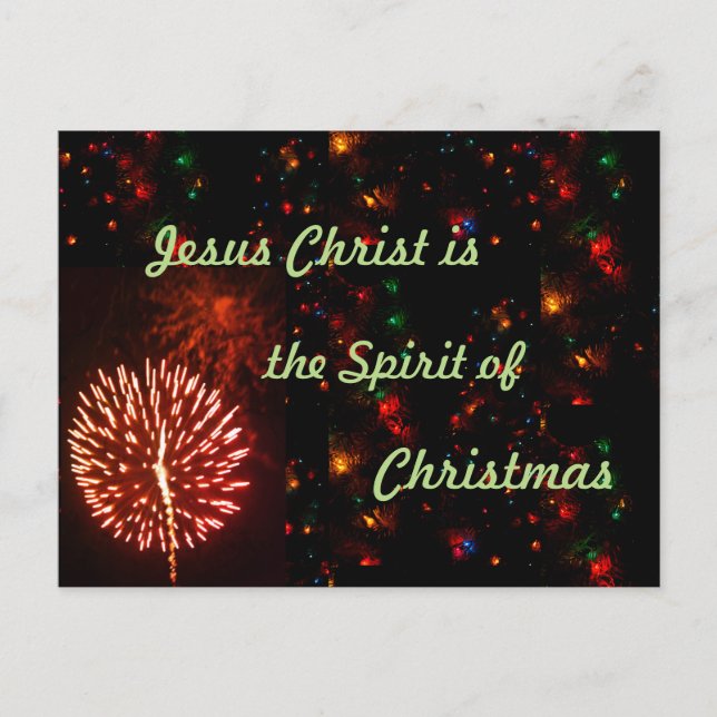 Weihnachtspostkarte Feiertagspostkarte (Vorderseite)