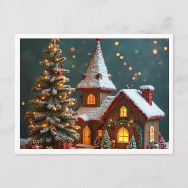 Weihnachtspostkarte Postkarte (Vorderseite)