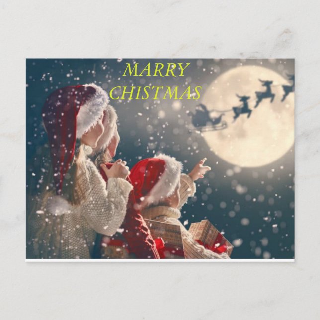 Weihnachtspostkarte Postkarte (Vorderseite)