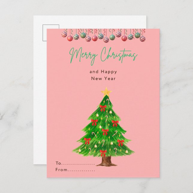 Weihnachtspostkarte Postkarte (Vorne/Hinten)