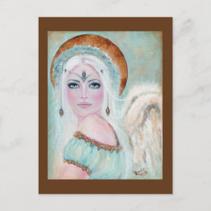 Weihnachtspostkarte Whisper Angel von Renee L. Lav Feiertagspostkarte