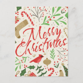 Weihnachtspostkartendesign Postkarte