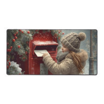 Weihnachtspostkasten festlicher Winter-Arbeitsplat