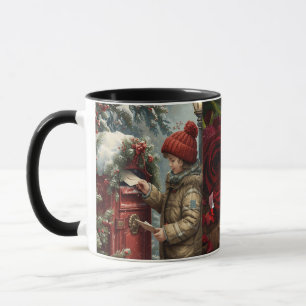 Weihnachtspostkasten-Reisemug-Becher-Winter-Trinkg Tasse