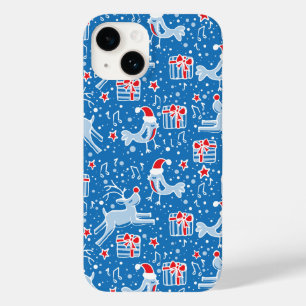 Weihnachtspranke Rentiere und Gesangvogelkäse Case-Mate iPhone Hülle