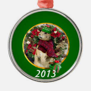 WeihnachtsPräriehundverzierung Ornament Aus Metall